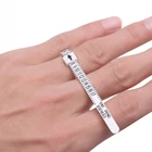 Измерительный прибор для измерения пальцев в британскомамериканском стиле, для мужчин и женщин, размеры s, A-Z