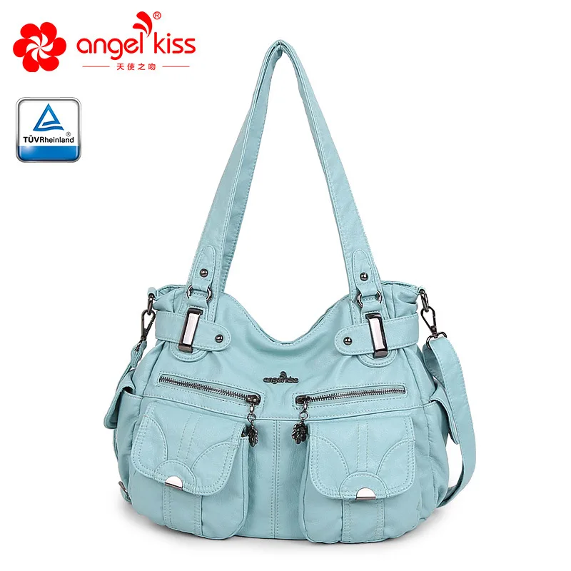 Angelkiss новые женские кожаные сумки женские сумки из искусственной кожи на плечо через плечо женские вместительные сумки женские ручные сумки