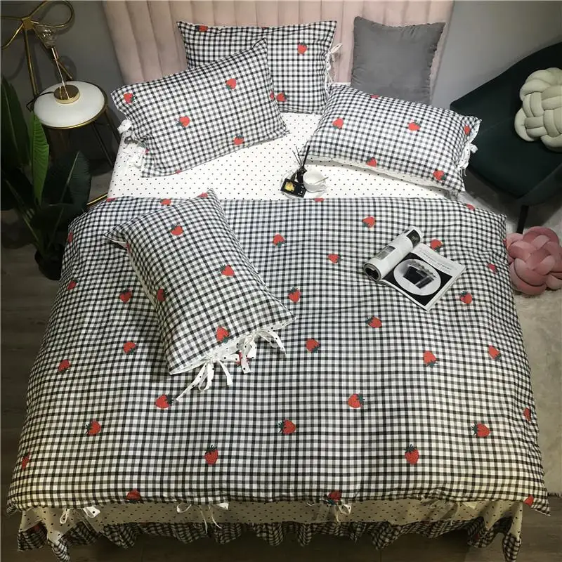 

Комплект постельного белья из 100% хлопка, с завязками и бантом