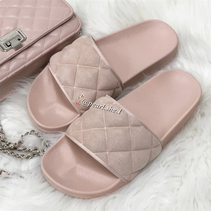 

Ladies Real Fur slippers Women shoes Outside shoes designer slippers women famous brands Comfortable Faux Fox fur Winter slipper