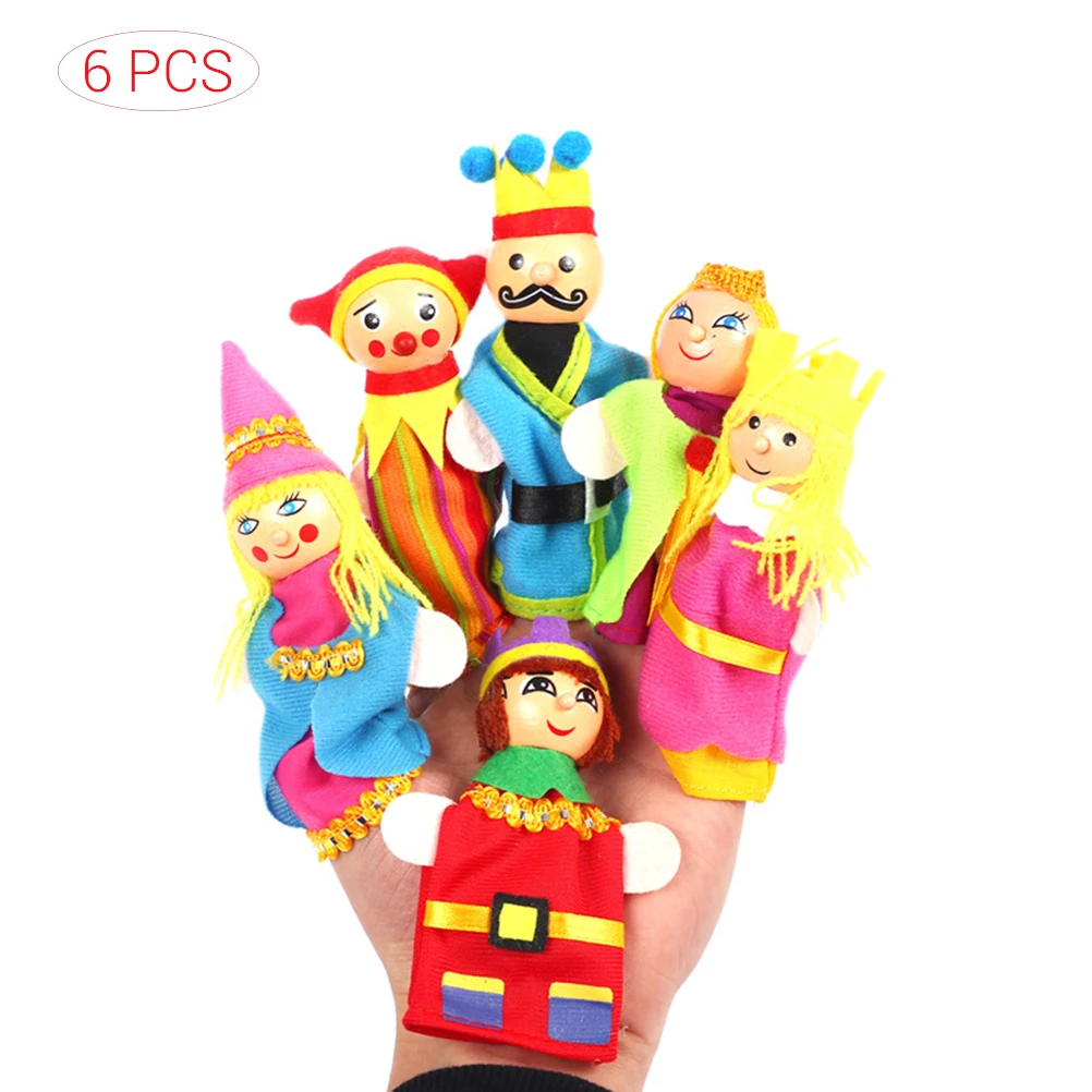 6 шт./компл. Мультяшные фигурки животных пальчиковые куклы игрушки детская