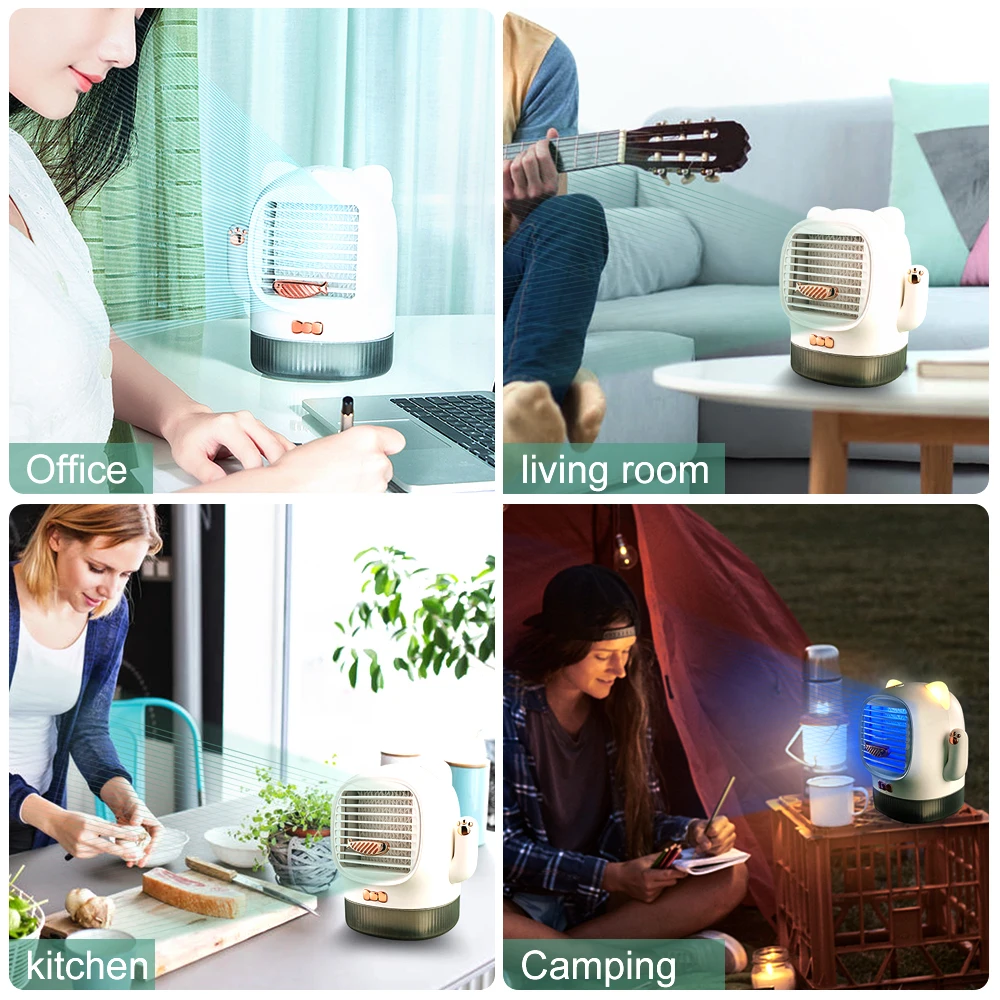 

3 In 1 Air Cooler Fan Portable Air Conditioner Humidifier UV Sterilizer Space Easy Cool Purifies Air Cooling Fan Home Office
