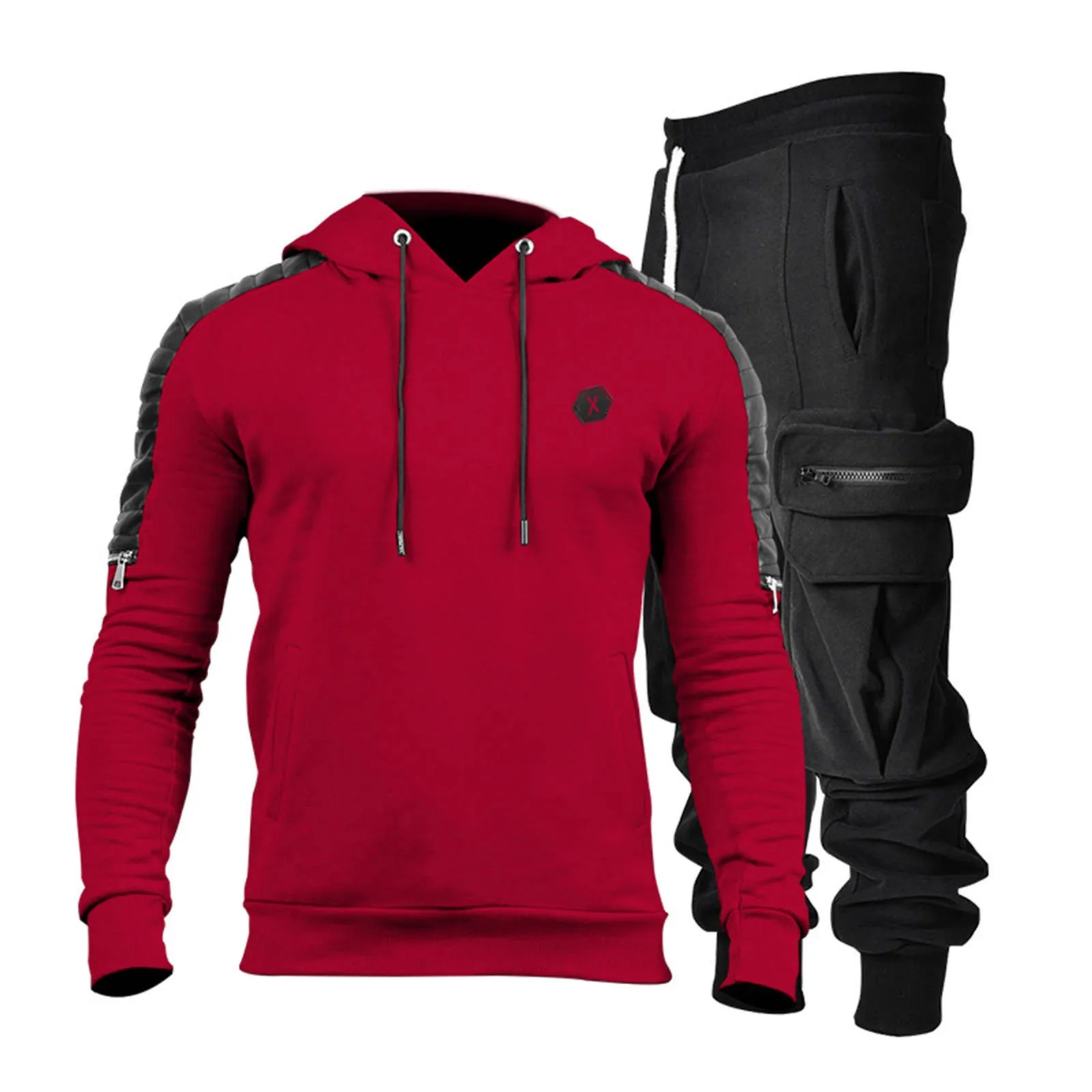 

Men's Sets Men's Solid Color Fashion Sets Men's Casual Loose Sets 2021 New Fashion Hot Sale Men's Sets