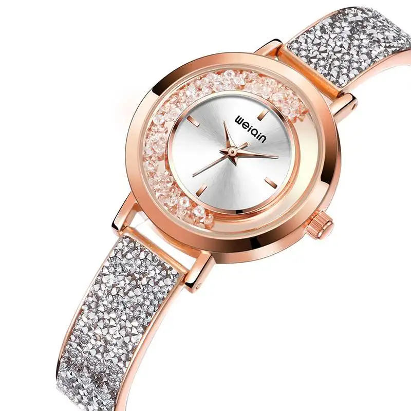 Женские часы Роскошные водонепроницаемые часы-браслет стразы женские модные