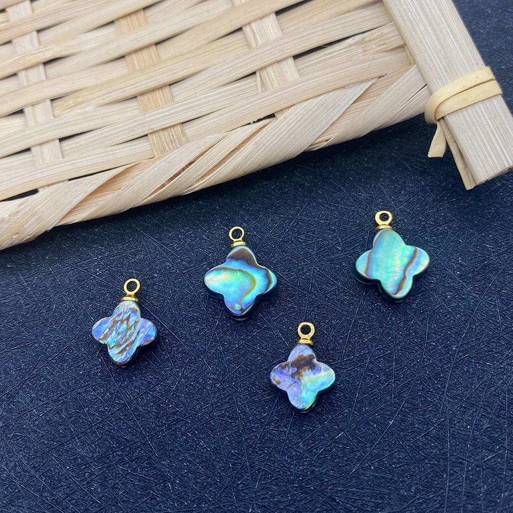 

1 Piece/pack of Natural Abalone Shells DIY Necklace Earrings Bracelets Flower-shaped Shell Pendants Jewelry Making Accessories