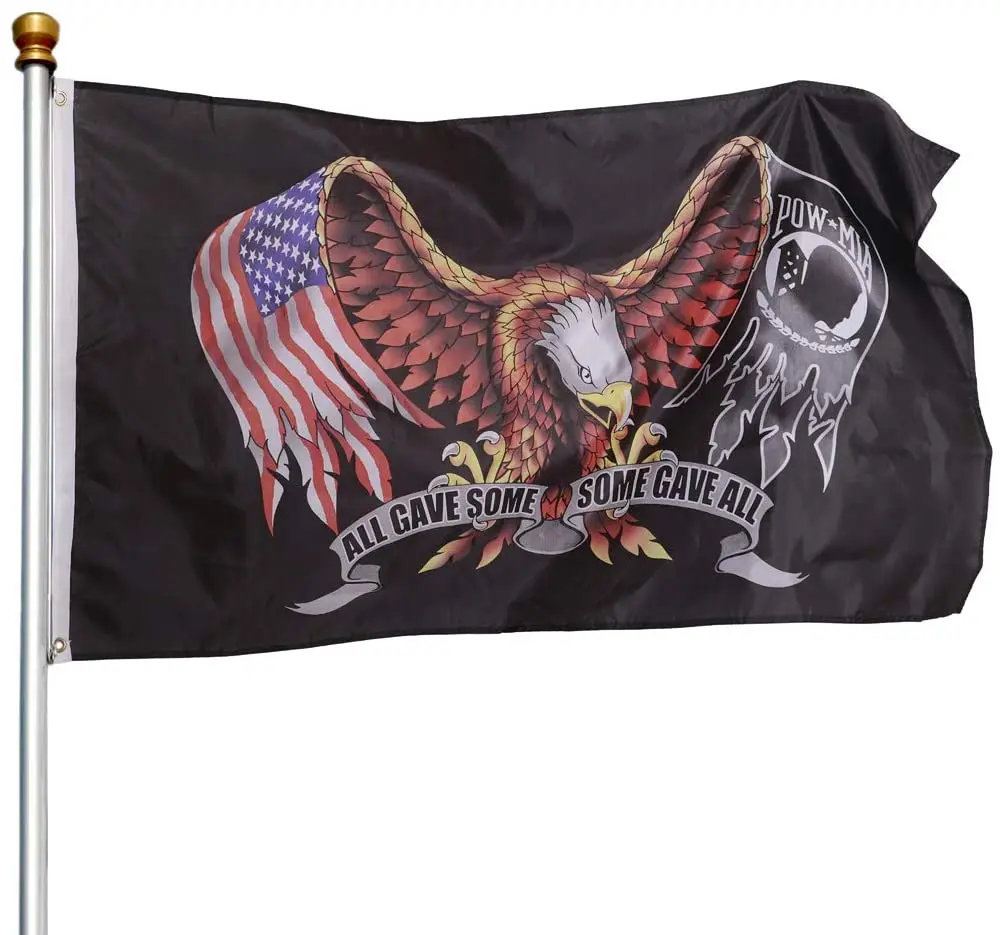 

Флаг США Pow Mia Eagle 90x150 см, все поставляли несколько флагов для украшения