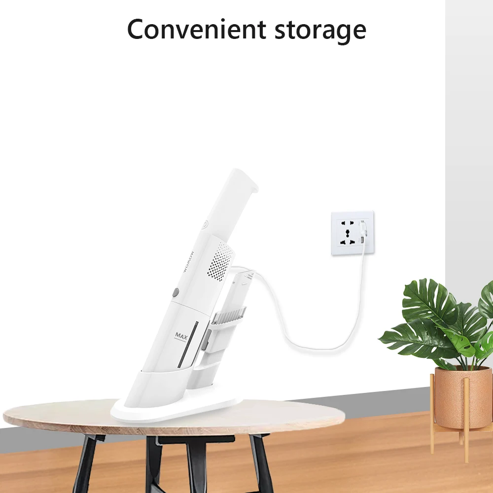 

Cordless Handheld Car Vacuum Cleaner Lightweight USB Charging 2in1 Stick Wireless Vacuum 14Kpa Powerful For Home Hardwood Floor
