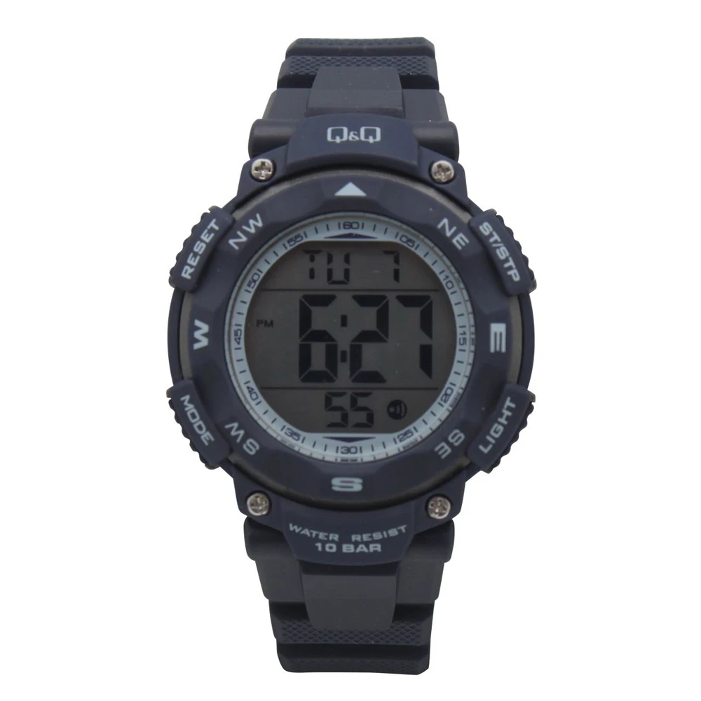 Q&Q M149J007 Женские электронные наручные круглые часы 100 м (WR 10 BAR)| |
