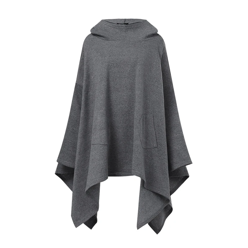 

ZANZEA Autumn Casual Hoodies Long Sleeve Women Sweatshirt 2021 Fashion Hooded Blusas Loose Solid Asymmetrical Top Femme Pullover