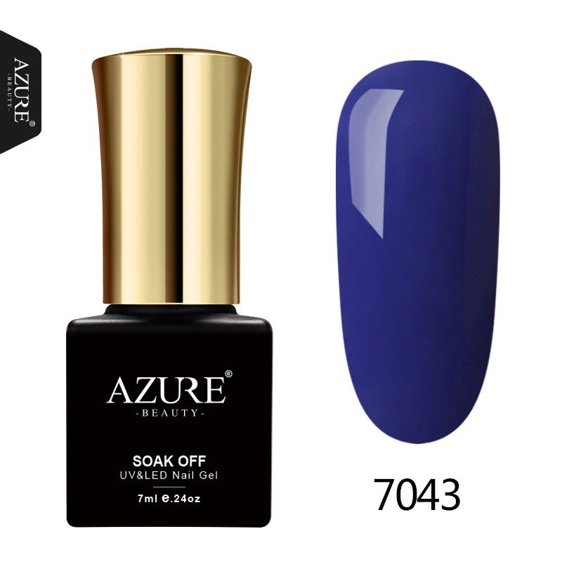 7043 Лазурный новейший 60 цветов УФ-Гель-лак замачиваемый Цвет УФ-гель для ногтей профессиональный Гель-лак стойкий Гель-лак для ногтей - Цвет: 7043