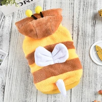 bee pet puppy coat apparel fleece dog clothes cat hoodie fancy costume for small medium dogs french bulldog chihuahua outfit