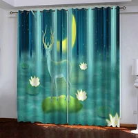 diy digital printed blackout curtain for living room bedroom window curtains dirt resistant drapes hang blinds custom made