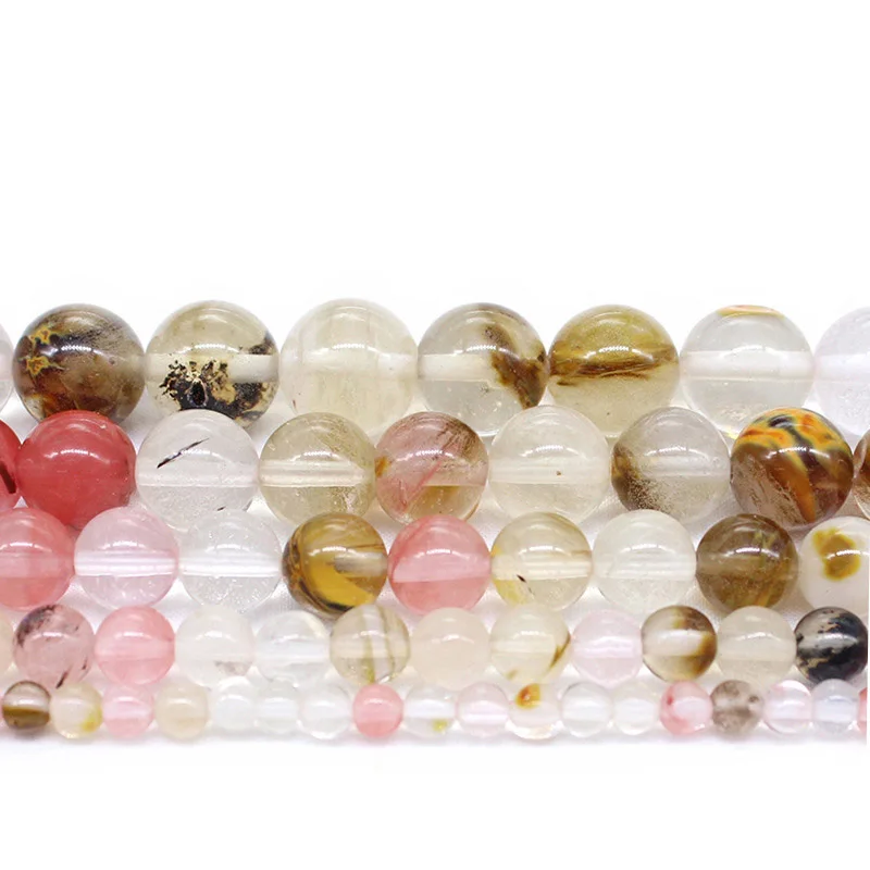 

4mm 6 8mm 10mm 12mm Multi Colorful Natural Round Healing Gem Semi Precious Stone Beads for DIY Bracelet Necklace Jewelry Making