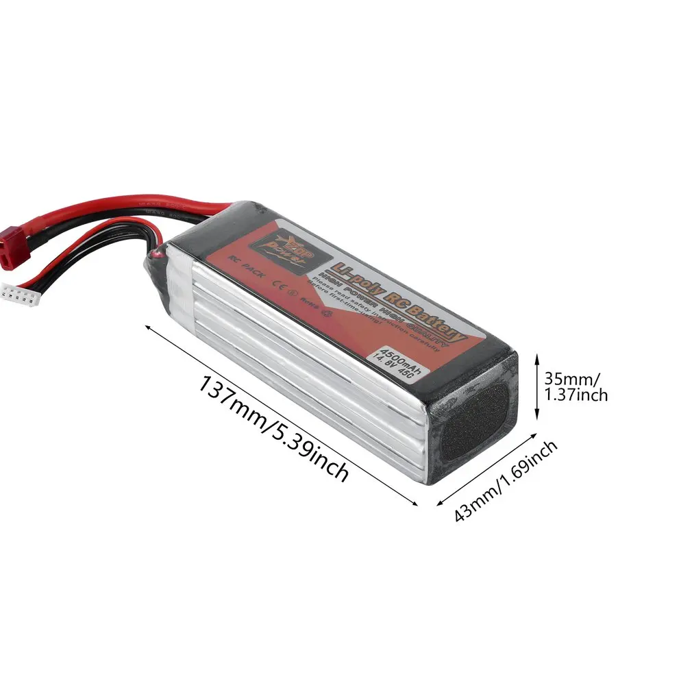 

ZOP Power 11.1V 45C 4500mAh XT60 Plug FL9044127 Lipo Battery Rechargeable Battery For RC Racing RC Aircraft Car Boat