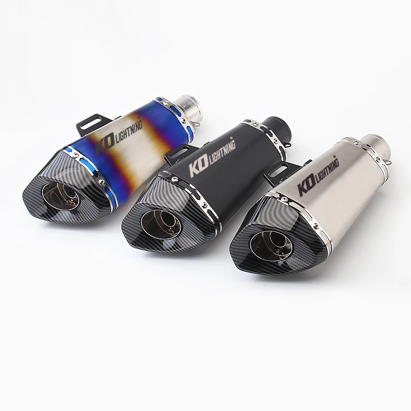 Универсальный глушитель для выхлопной трубы мотоцикла 340 мм 51 съемный заднего