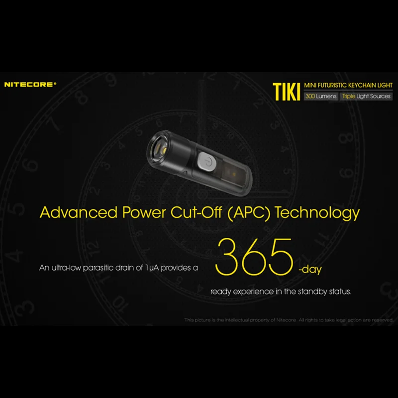Мини-светильник Лок NITECORE TIKI TIKILE 300 люмен тройные источники света USB-зарядка