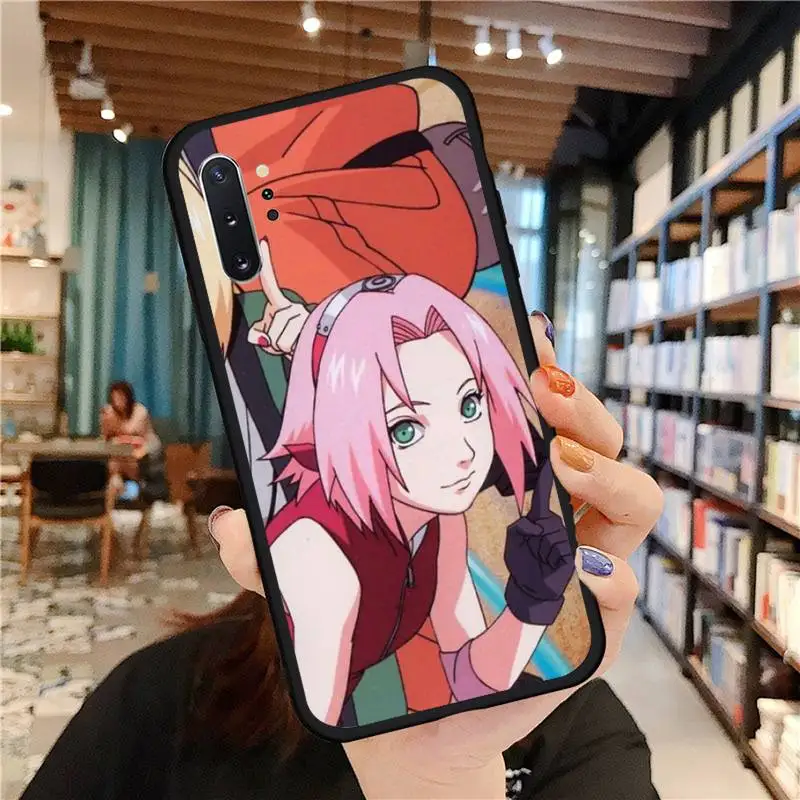 

Anime Naruto Sakura haruno Phone Case For Samsung A50 A51 A71 A20E A20S S10 S20 S21 S30 Plus ultra 5G M11 funda cover