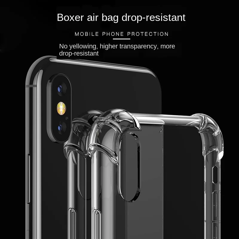 

Luxury Shockproof Silicone Case Samsung Galaxy A90 A80 Case For Galaxy A70 A70s A60 A50 A40 A30 A20 A10 Transparent Cases Cover