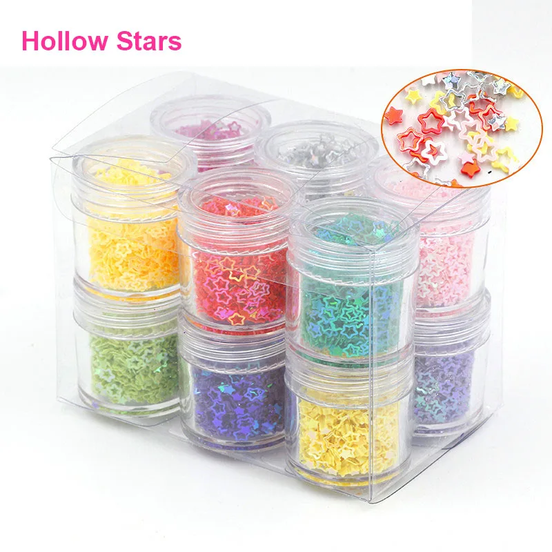 12 Color Slime Clay DIY Sequins Filler For Clear/Fluffy Supplies Shell Heart Star Dolphin Mud Decoration Toys Accessories | Игрушки и