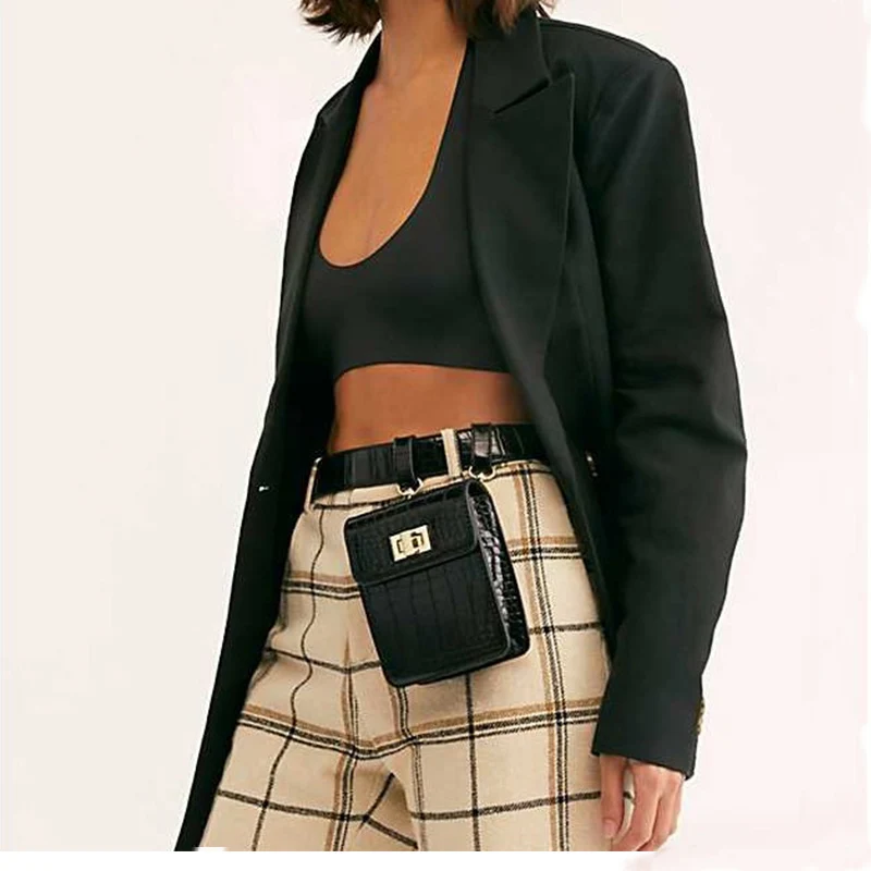 Поясная Сумка из искусственной кожи аллигатора для женщин поясная сумка в стиле