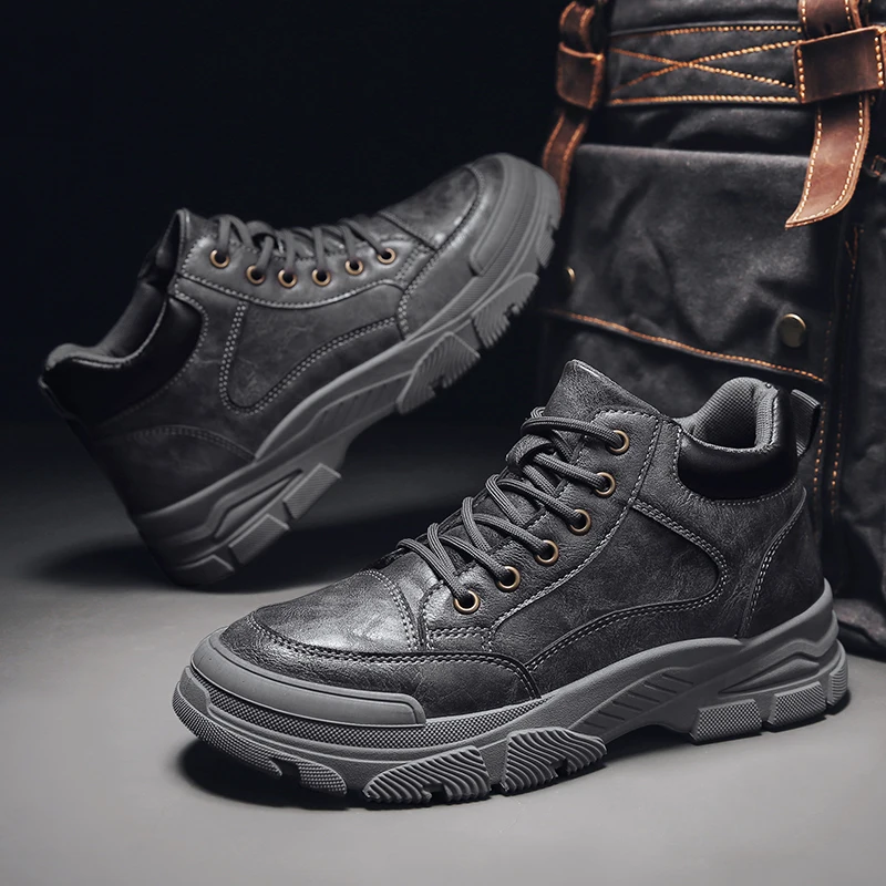 Мужские ботинки на весну и осень новые универсальные модные повседневные