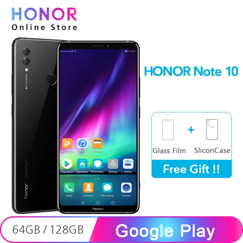 Google Play Honor Note 10 64 Гб/128 ГБ NFC Смартфон 5000 мАч батарея 6 95 дюймов 24 МП Двойная камера