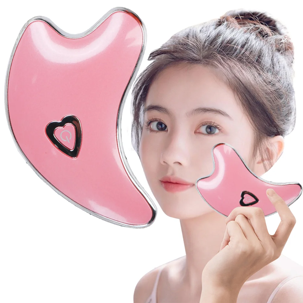 

Electirc Guasha Scraping Facial Massager LED Light Microcurrent skin rejuvenation Electric Body Massage Machine Lifting Slimming