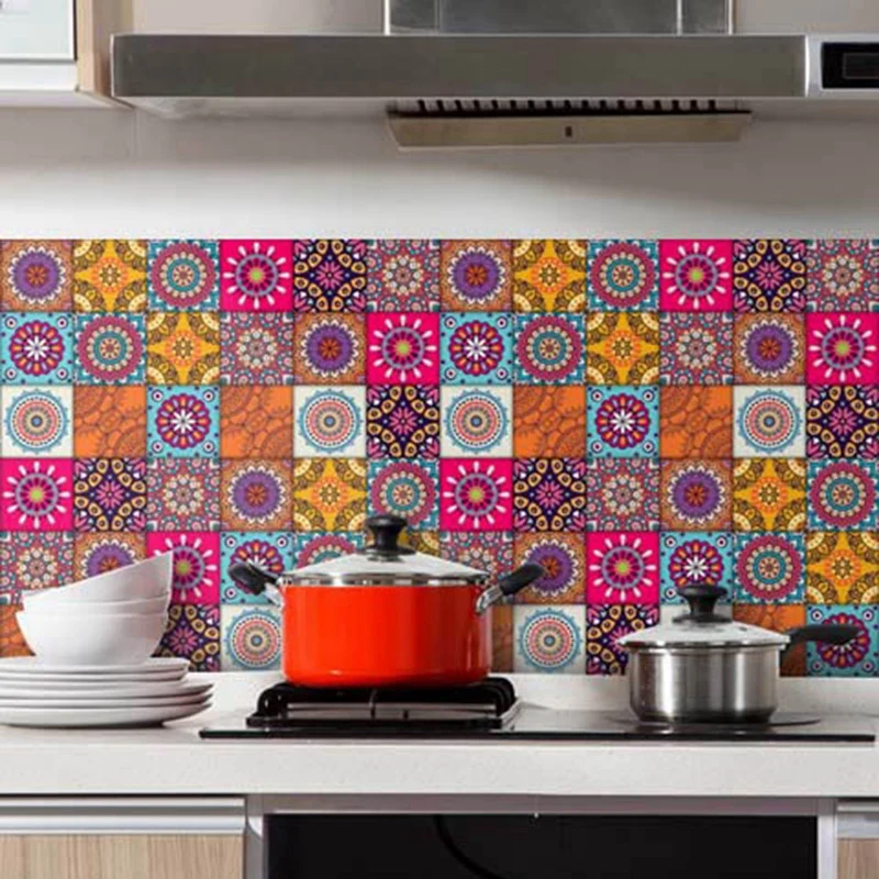 Марокканский Стиль ПВХ ретро гостиная спальня обои настенные наклейки кухня