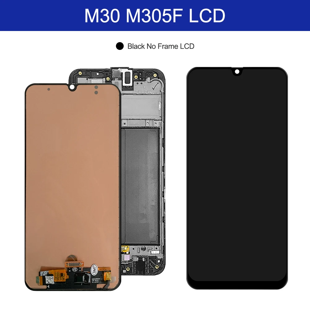 Дисплей 6 4 ''для Samsung Galaxy M30 M305F сменный ЖК-дисплей с сенсорным экраном