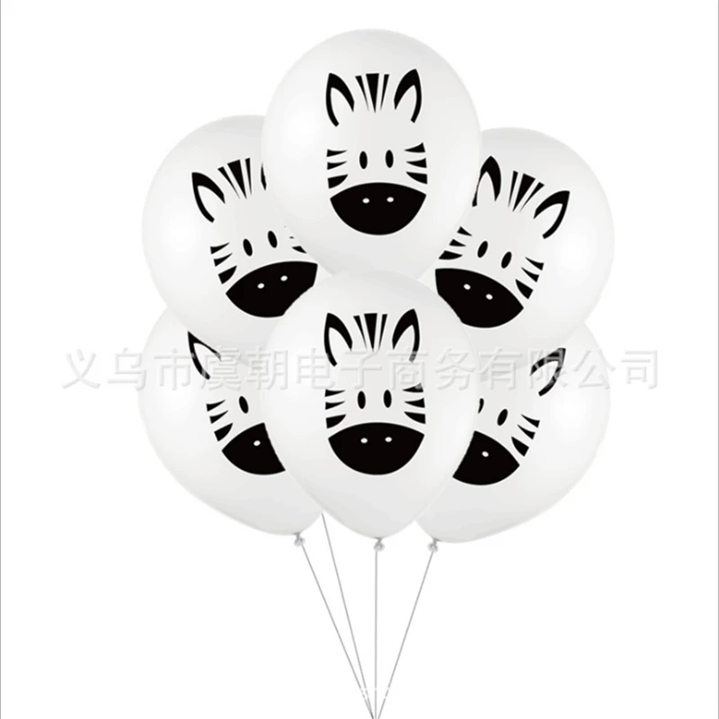 Новые Вечерние воздушные шары с изображением лесных животных Детские Декорации