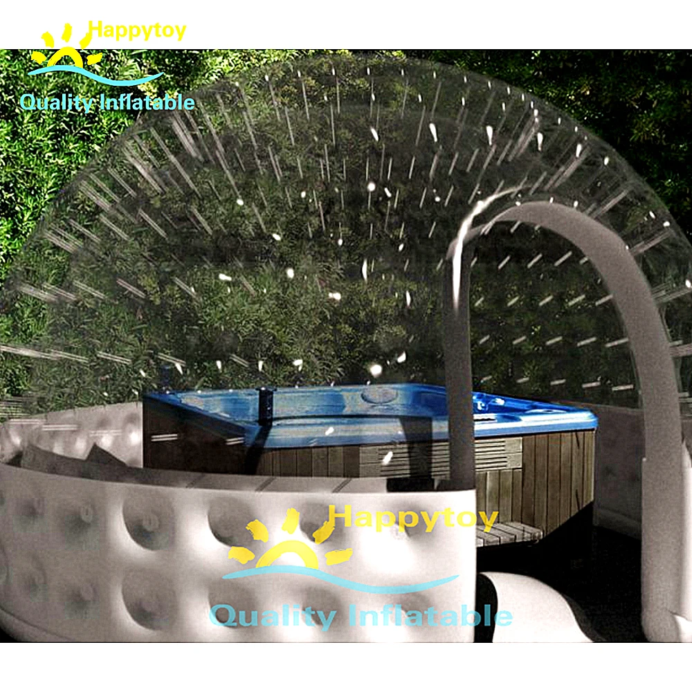 Kaufen Freies Verschiffen Transparente Aufblasbare Blase Zelt PVC Dome Iglu Camping Zelt Für Camping