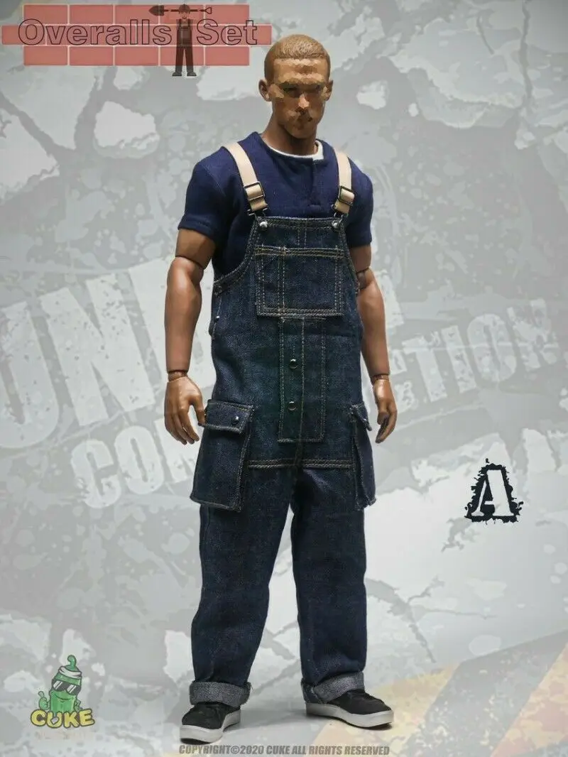 

IN STOCK 1/6 CUKE TOYS MA-013A Costume T-Shirt Overalls Clothes Fit 12'' Male Action Body