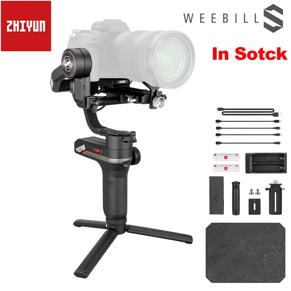Zhiyun Weebill S Портативный 3-осевой ручной шарнирный стабилизатор для камеры GoPro OLED Дисплей для цифровой однообъективной зеркальной камеры Canon EOS R A7M3 Z6 S1 беззеркальных Камера