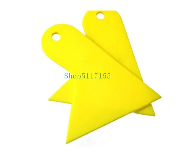 

DHL 500PCS Accessories Carbon Fiber Tools Glass Stickers Bubble Window Squeegee Car Cleaning Tool Scraper 10.7*9.7cm