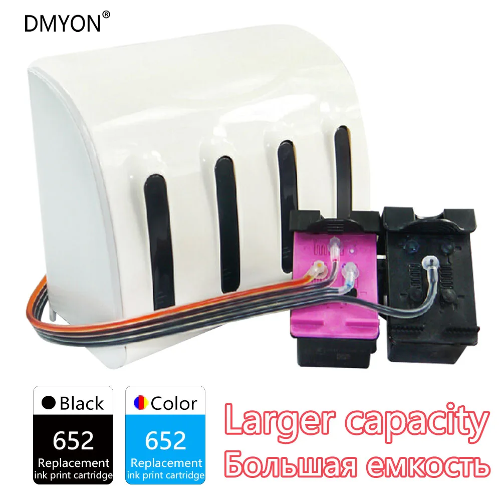 

DMYON 652 Continuous Ink Supply System Compatible for HP 652 Ciss Deskjet 1115 1118 2135 2136 2138 3635 3636 3638 3838 Printer