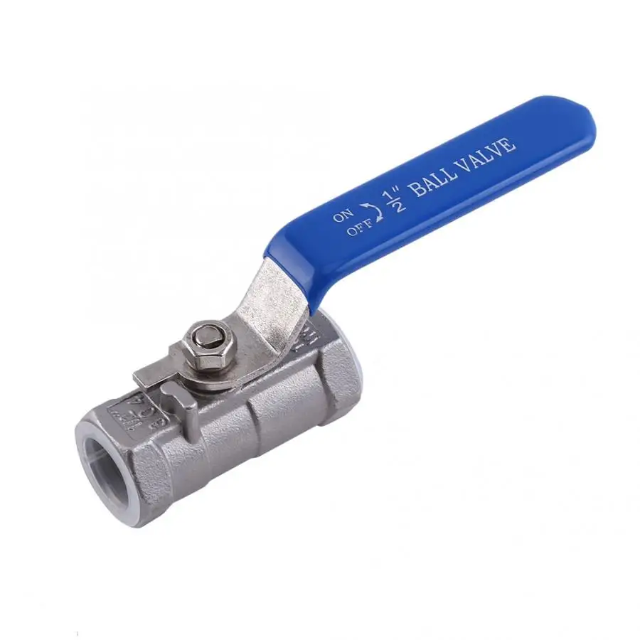 Шаровой кран с резьбой 1/2 дюйма 1 шт. женский нержавеющая сталь SS 304 BSPT для воды