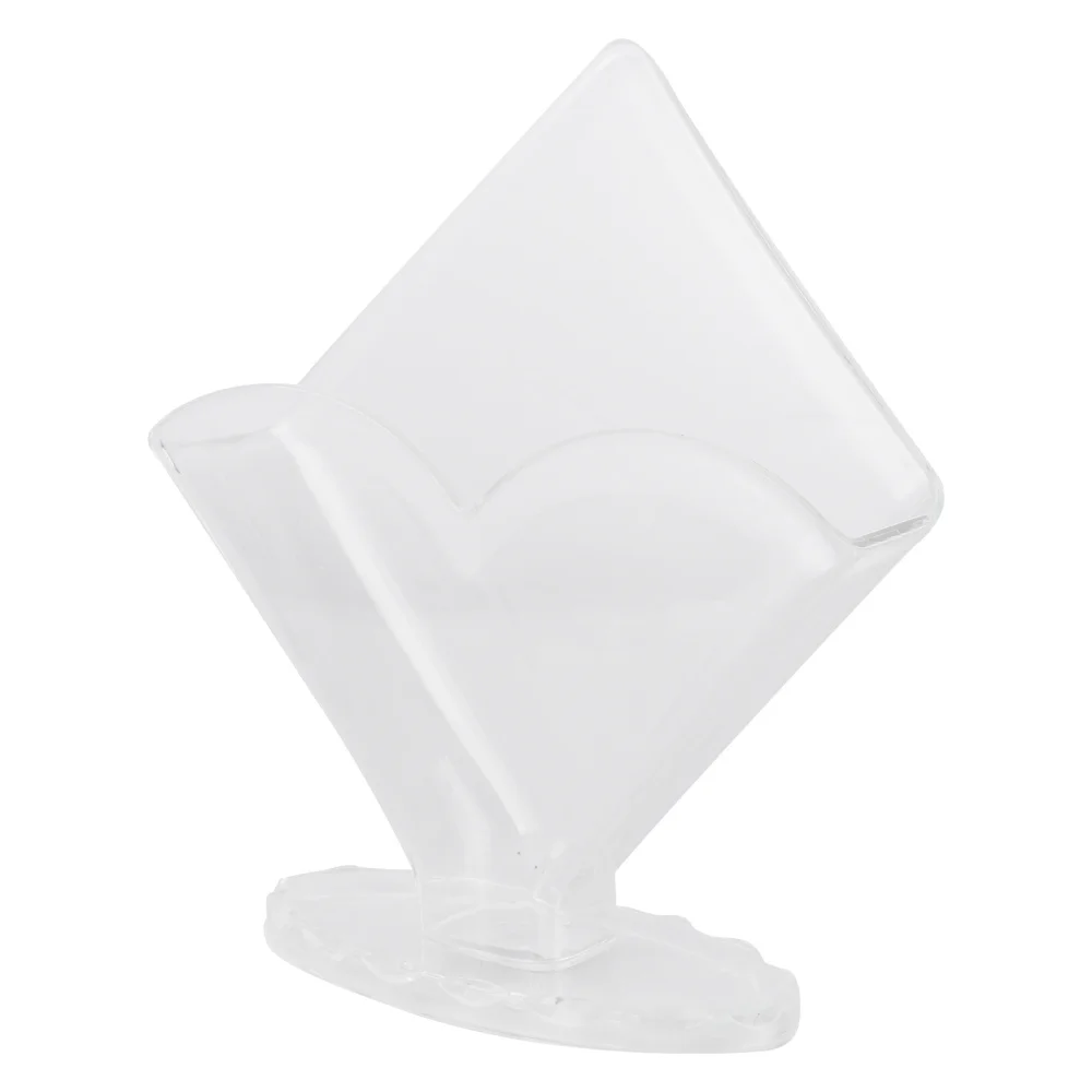 

Acrylic Upright Tissue Box Creative Fashionable Table Tissue Napkin Storage Holder for Home Hotel Restaurant (18x16.5x12cm)