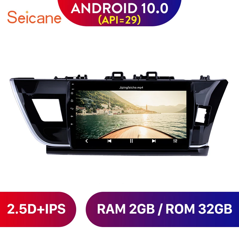 Seicane 10 1 &quotAndroid 0 GPS навигатор плеер для 2014 Toyota Corolla праворучный автомобиль радио