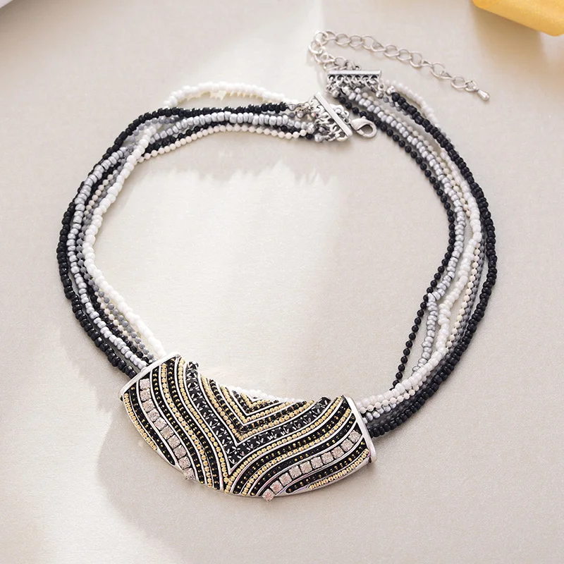 Ожерелье Shineland женское многослойное в богемном стиле модное Ювелирное Украшение