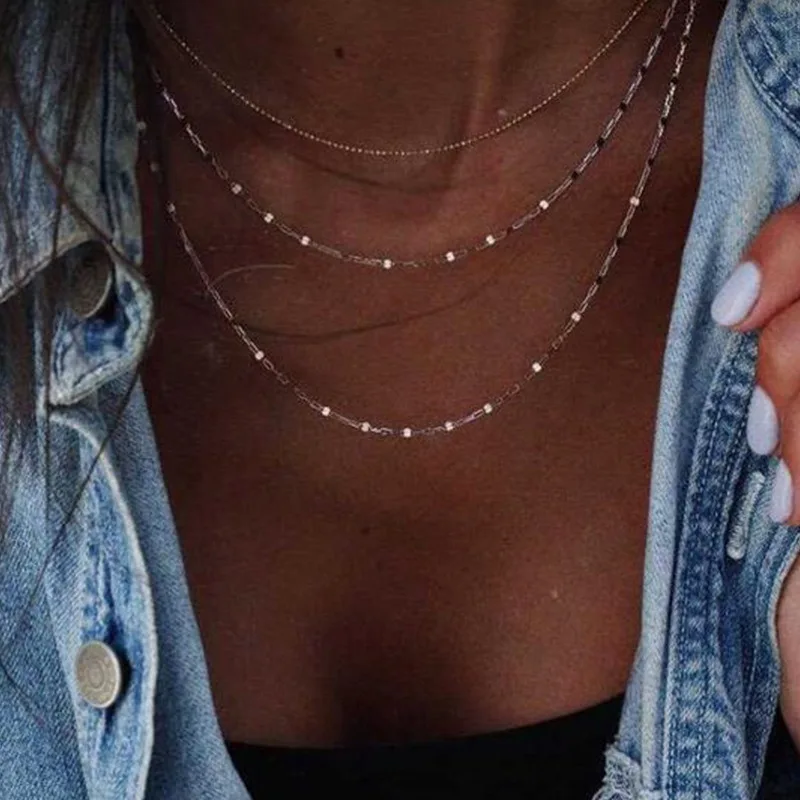 Чокер HebeDeer женский многослойный модное ожерелье для девушек колье с желтыми