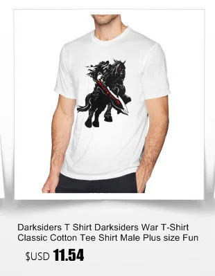 Darksiders футболка Darksiders The Horse Мужская футболка с апокалипсисом 6xl Мужская футболка с принтом Повседневная потрясающая футболка с коротким рукавом