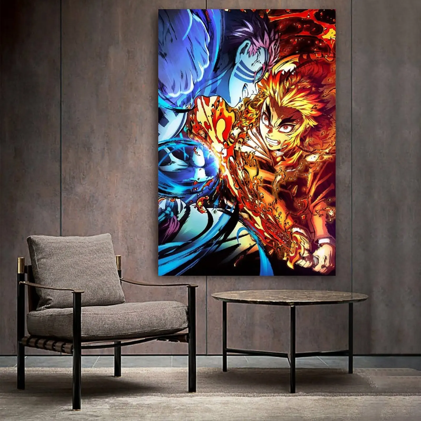 

Demon Slayer Poster Japan Anime HD Print on Canvas Painting Wall Art for Living Room Decor Boy Gift