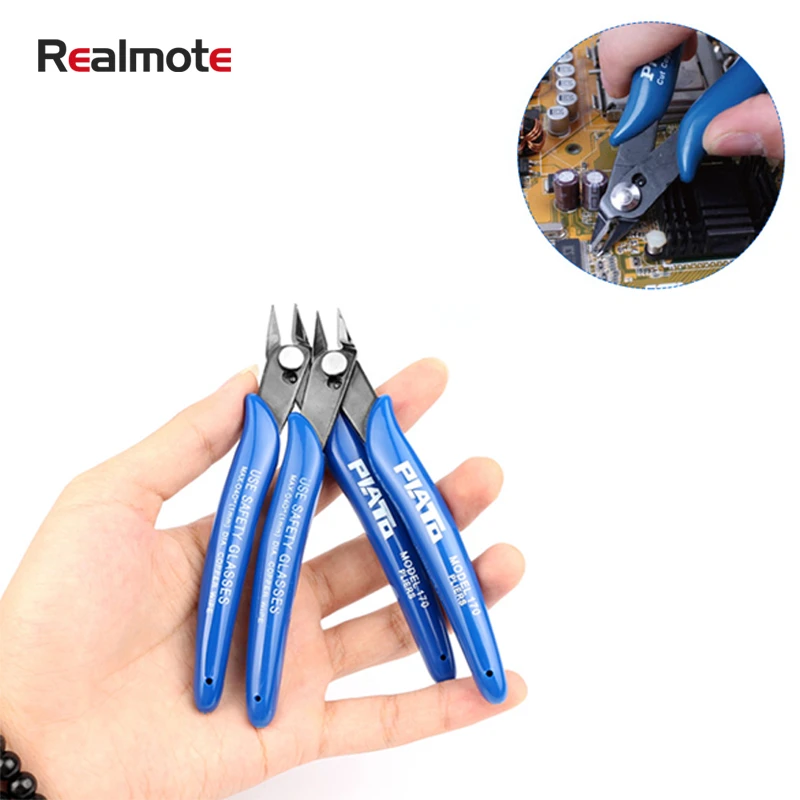 

Realmote 4pcs Pocket Wire Plier Cut Line Stripping Scissors Stripper Knife Crimper Crimping Tool Multi Cutter Cable Forceps