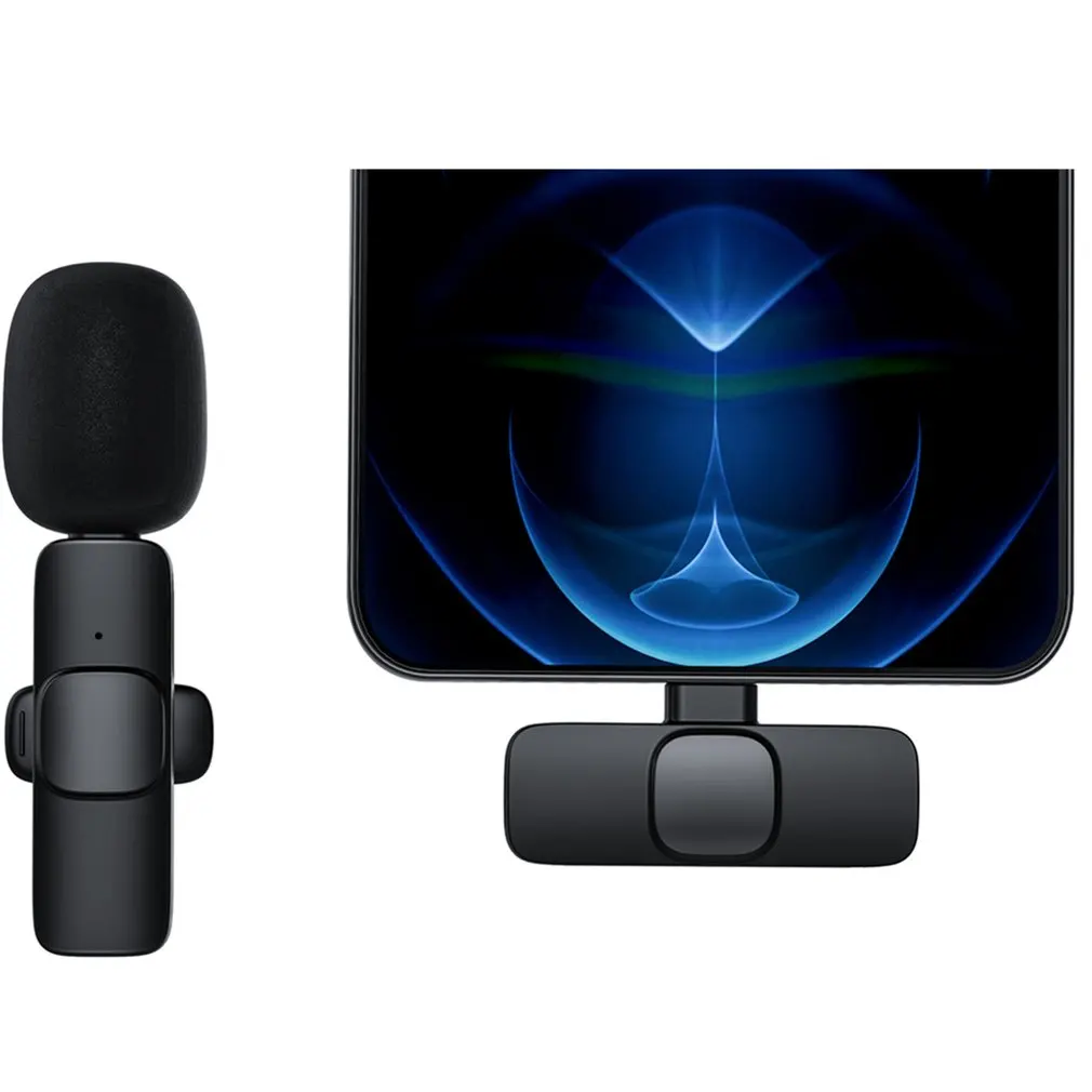 Новый беспроводной петличный микрофон портативный для записи аудио и видео Android