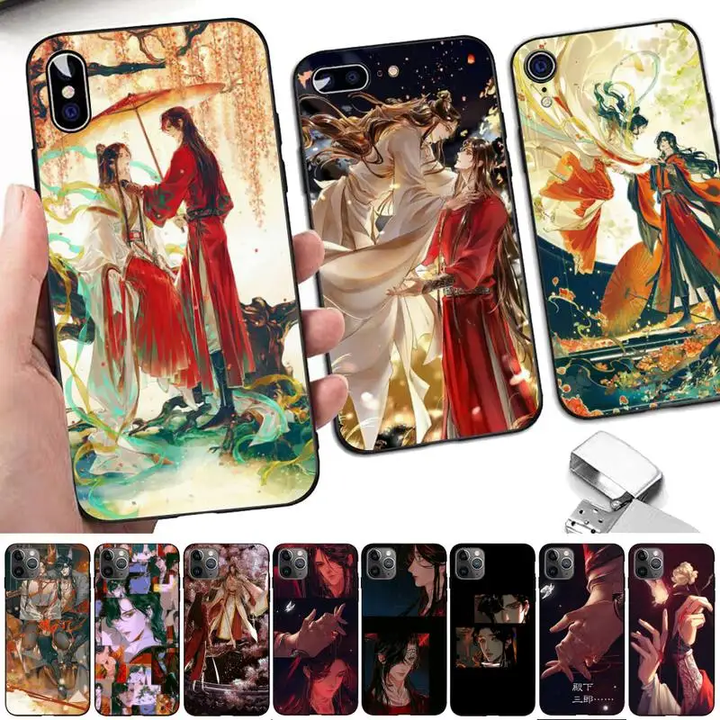 

Aesthetic Chinese style Tian Guan Ci Fu Phone Case for iphone 13 11 12 pro XS MAX 8 7 6 6S Plus X 5S SE 2020 XR case