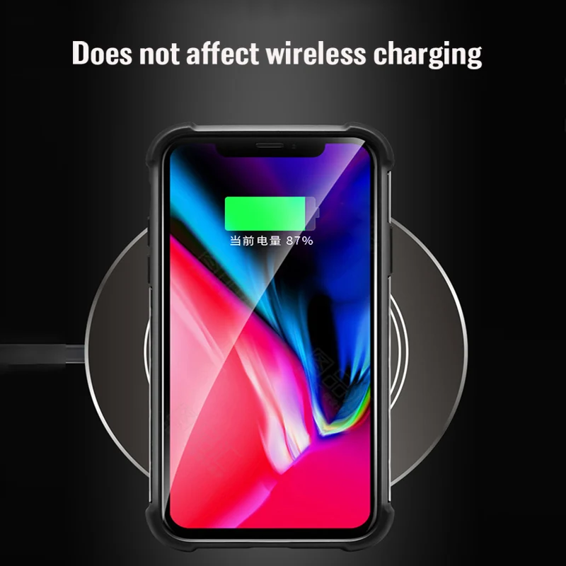 Ударопрочный чехол гибрид на iPhone 11 Pro Max вафельная ткань прозрачная накладка