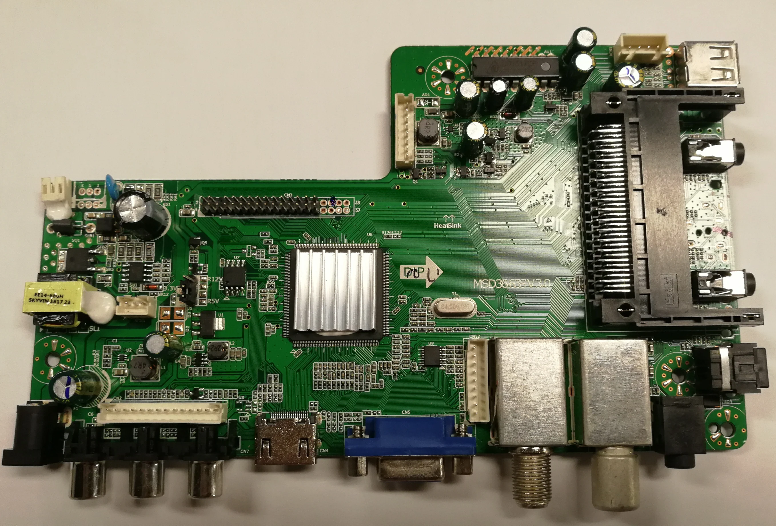 ЖК дисплей ТВ контроллер драйвер платы MSD3663 Новый цифровой сигнал DVB C T2 S2 CI