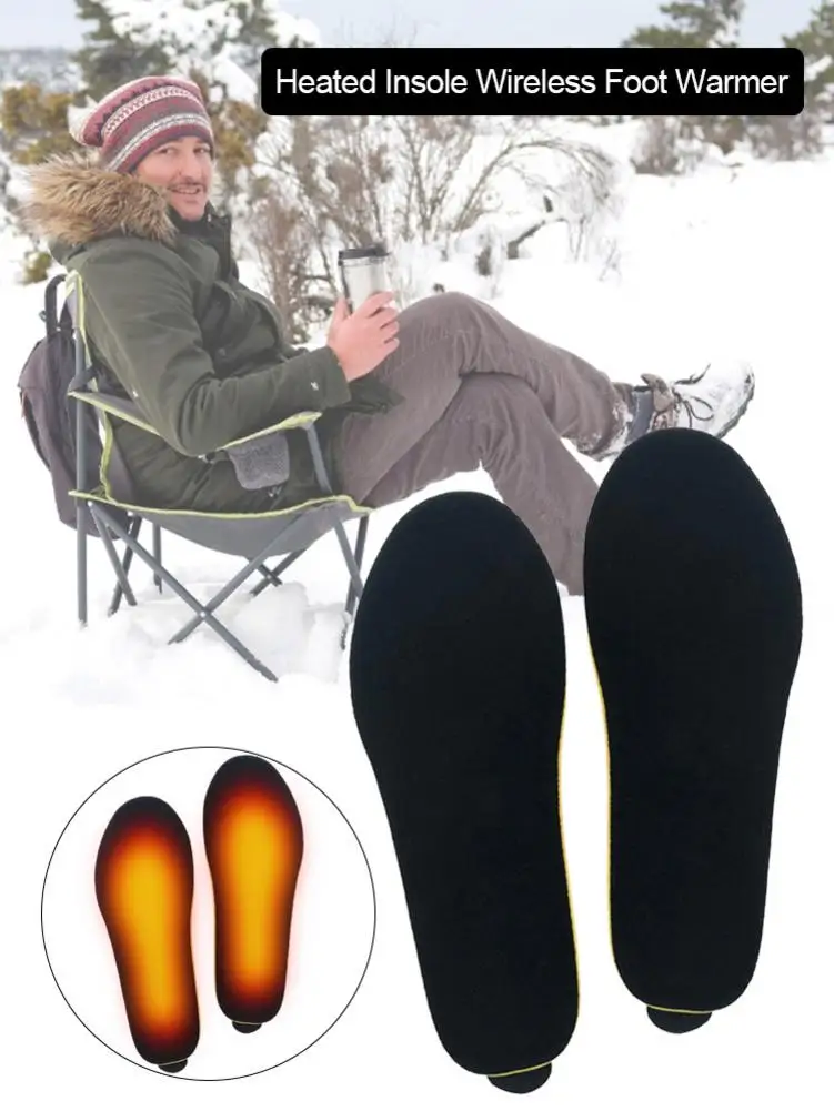 

USB Heating Insoles With Remote Control Foot Warming Pad Sock Pad Mat Electrically Winter Insoles Washable Warm Thermal Insoles