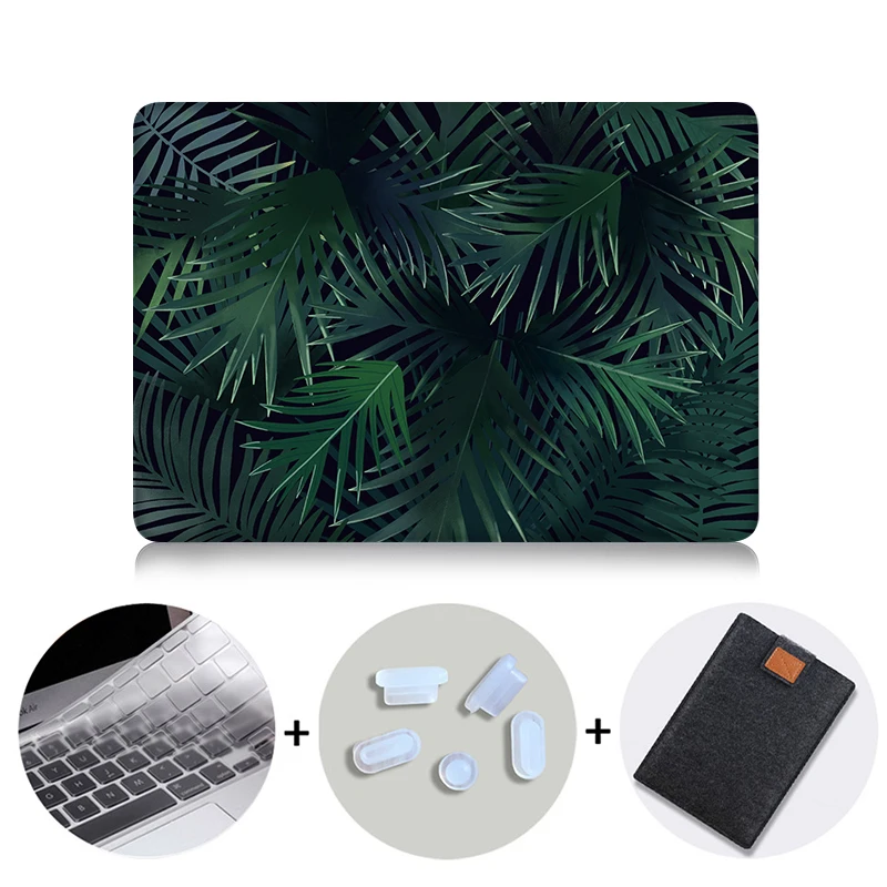 Чехол MTT с принтом тропических растений для Macbook Air Pro retina 11 12 13,3 15,4 дюймов, чехол с сенсорной панелью для mac book Pro 13 15, сумка для ноутбука - Цвет: M005