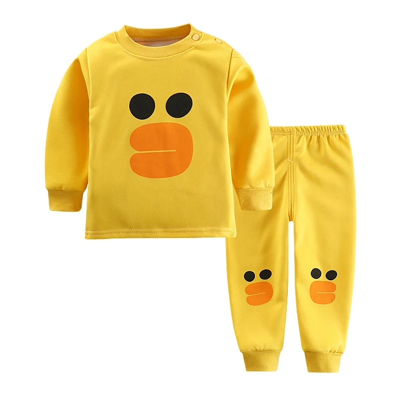 Style 29 Новые детские пижамные комплекты для мальчиков; футболка с длинными рукавами и круглым вырезом и принтом с героями мультфильмов; топы и штаны; осенне-зимняя одежда для сна для маленьких девочек - Цвет: Style 29